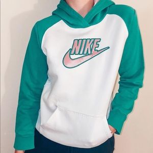 Pink & Green Nike Hoodie